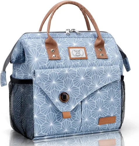 Vista 12 de Lekesky Lonchera térmica portátil para mujer, 11L, color gris