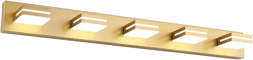 Vista 29 de SineRise - Moderna lámpara LED para tocador de baño (2 luces, 39.4 cm, regulable), iluminación de pared de baño moderna de acrílico cepillado sobre
