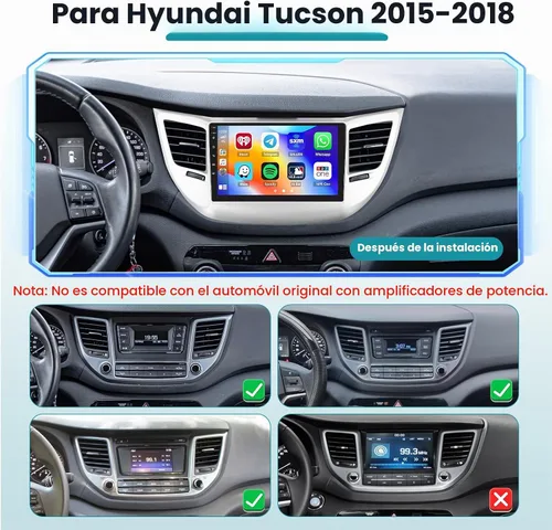 Vista 2 de [DSP y EQ] Radio de coche 2+64G para Hyundai Tucson 2015 2016 2017 2018