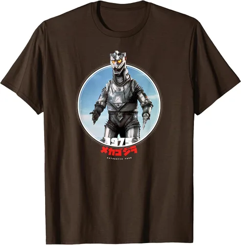 Vista 18 de Godzilla Mechagodzilla 1975 Icons of Toho T-Shirt Asphalt Grey
