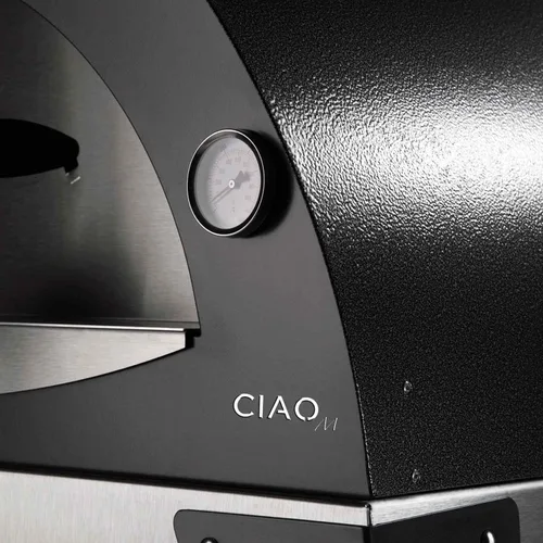 Vista 5 de ALFA Ciao M - Horno de pizza de leña para encimera de 27 pulgadas (FXCM-LGRI-T), gris plateado