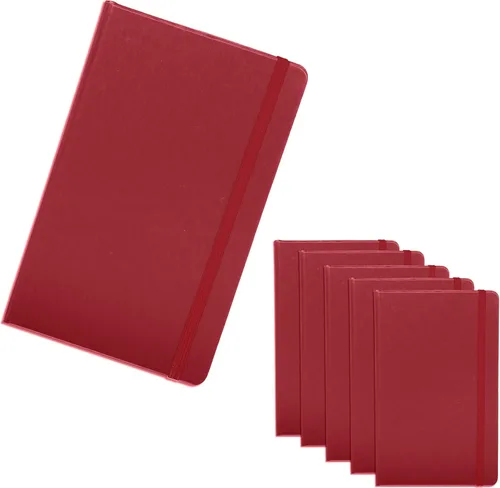 Vista 9 de DISCOUNT PROMOS Diarios personalizados de tapa dura con banda elástica de colores, paquete a granel personalizado, perfecto para la escuela
