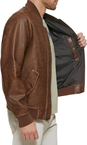 Vista 5 de Chaqueta universitaria bomber de piel sintética Levi's para hombre