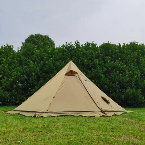 Vista 3 de Tienda de senderismo ultraligera impermeable de la pirámide de Tipi que acampa
