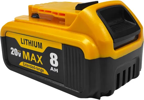 Vista 9 de CAFU Paquete de 4 baterías de repuesto de 8 Ah para baterías Dewalt de 20 V Max compatibles con baterías DCB200 DCB201 DCB206 DCB207