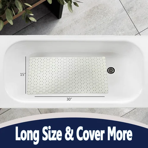 Vista 3 de SafeLand - Tapete antideslizante para baño, ducha, bañera, material TPR, ecológico, sin PVC, lavable a máquina, sin olor, con potentes ventosas