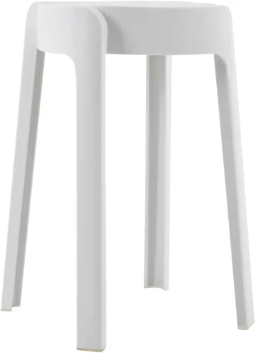 Vista 5 de Taburetes apilables de plástico de 18 pulgadas, 5 unidades, sillas apilables portátiles, taburetes de bar sin respaldo para niños, taburete