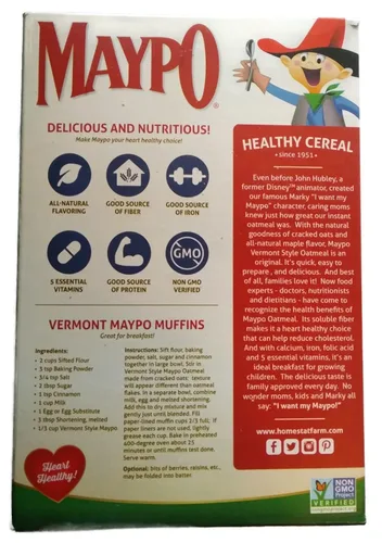 Vista 3 de MAYPO Cereal de avena de arce instantáneo estilo Vermont, 19 onzas (paquete de 2)