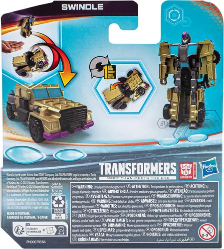 Vista 6 de Transformers Toys EarthSpark - Figura de acción de 1 paso, cambiador de giro de 4 pulgadas, juguetes robot para edades de 6 años en adelante