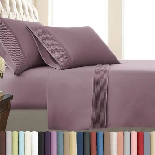 Vista 31 de Southshore Fine Linens®, juego de ropa de cama con bolsillo profundo, Microfibra, Negro, gemelo