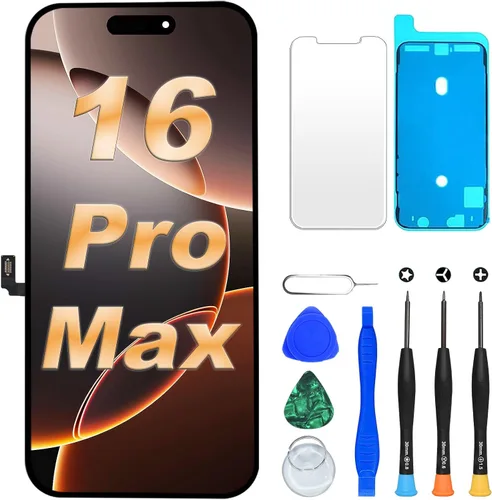 Vista 9 de DIGI4U Reemplazo de pantalla OLED suave para iPhone 12 Pro Max, pantalla COP de 6.7 pulgadas, no LCD, ventana 1:1, resolución y grosor, control