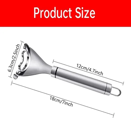 Vista 6 de 2 peladores mágicos de maíz, pelador de mazorcas de maíz de acero inoxidable, práctica herramienta para utensilios de cocina, cortador de mazorca