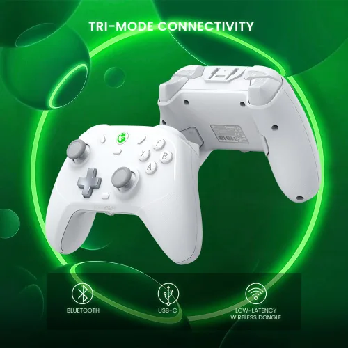 Vista 3 de GameSir T4 Cyclone Pro Wireless Controller for Switch, Windows PC, Android, Hall Effect Analog Triggers, Hall Effect Sticks, Programmable Back