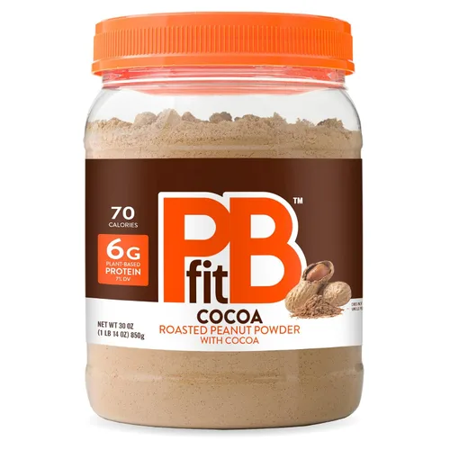 Vista 10 de PBfit Mantequilla de maní clásica en polvo de 15 onzas, mantequilla de maní en polvo para untar de cacahuetes tostados reales, 8g de proteína 8% DV