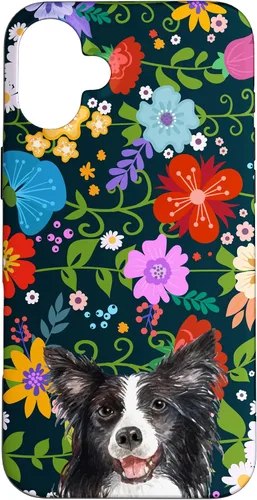 Vista 23 de Border Collie Ditsy Flower Floral Pattern for Women Case for iPhone 17