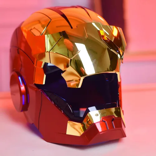 Vista 4 de Iron MK5 Casco Control por voz Cosplay Cosplay Cosplay electrónico Abrir/Cerrar LED Ojos 1:1 Máscara