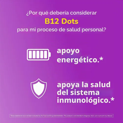 Vista 5 de Twinlab B-12 Dots, soporte de producción de energía, 250 tabletas