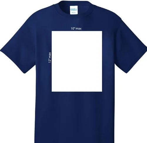 Vista 3 de WYCO Products Camiseta oscura en negro, carbón, rojo, azul real o azul marino Personalización DTG