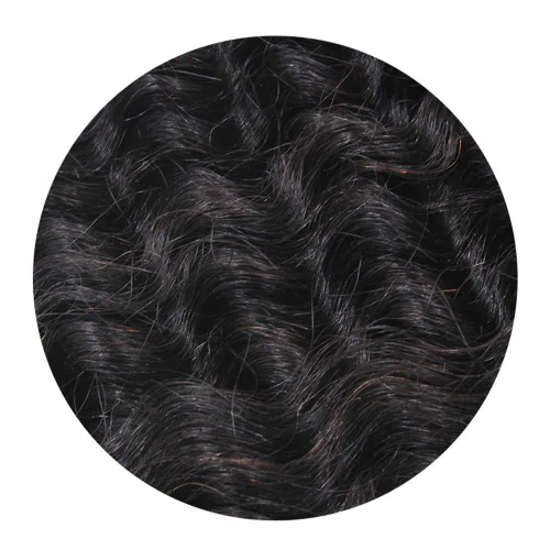 Vista 4 de Extensión de cabello humano rizado profundo con micro bucle, cabello Remy brasileño, rizado con micro cuentas, extensiones de cabello con anillo