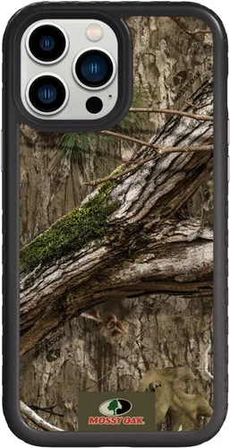 Vista 25 de cellhelmet Mossy Oak Agua Yellowfin Funda de doble capa en morado lila diseñada para iPhone 13 Pro Max a prueba de golpes y caídas, duradera