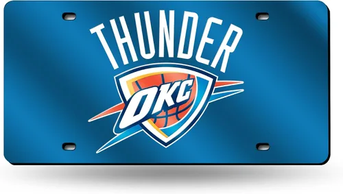 Vista 33 de Rico Industries Placa de matrícula metálica con incrustaciones láser de la NBA