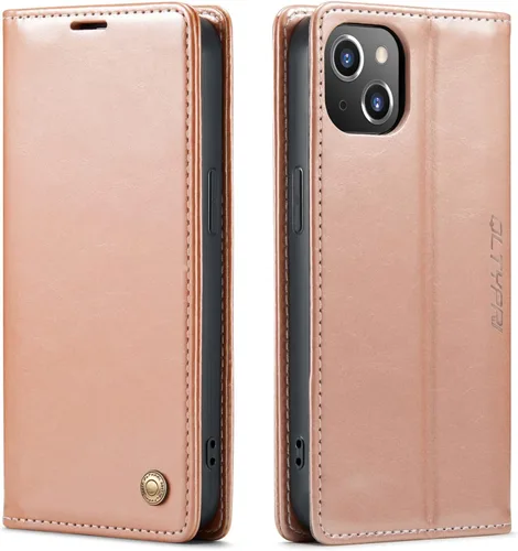 Vista 24 de QLTYPRI Para iPhone Air Case Wallet Con Tarjetero, Vintage PU Cuero Kickstand Cierre Magnético A Prueba De Golpes Folio Libro Funda Para IPhone 17