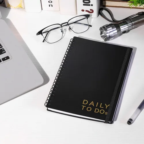 Vista 6 de UtyTrees Planificador diario sin fecha: 5.7 x 8.5 pulgadas, 144 páginas, cuaderno de lista de tareas diarias, diario con planificador de comidas