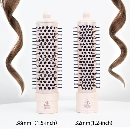 Vista 7 de ANGENIL Cepillo térmico para el cabello, peine térmico para el cabello para mujeres, voluminizador y alisador de 1.5 pulgadas, rizador de cerámica