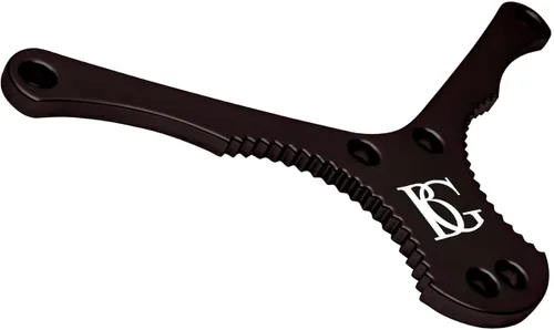 Vista 3 de BG France S20YBMSH - Correa de cuello de piel zen, no elástica, con expansión de yugo de metal negro y gancho de presión de metal para saxofón alto
