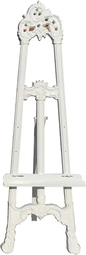 Vista 8 de Fuerte y duradero antiguo oro/plata/blanco 160CM trípode de pintura portátil artista caballete de plástico independiente para Dorado