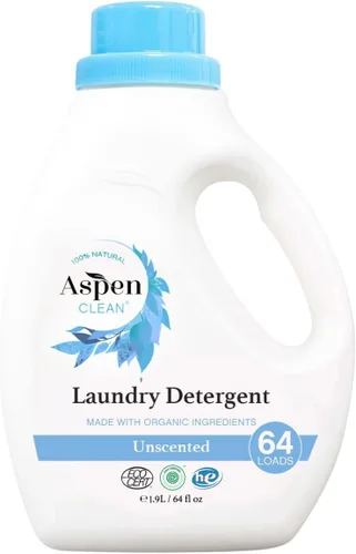 Vista 11 de AspenClean Detergente líquido HE para ropa Eucalipto y romero No tóxico 100% natural Verificado por EWG Seguro para bebés, mascotas