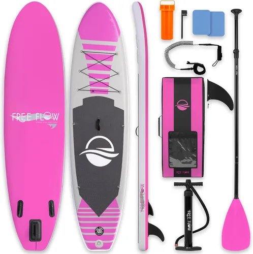 Vista 14 de SereneLife Tabla de remo inflable de 10 pies 6 pulgadas con accesorios de SUP de alta calidad, diseño estable de 32 pulgadas de ancho