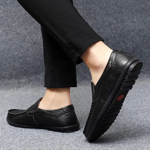 Vista 6 de Go Tour - Mocasines de piel para hombre
