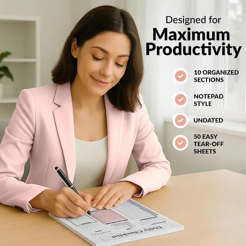 Vista 3 de Planificador de TDAH para Adultos y Mujeres - Planificador de Productividad 2026 y Lista Diaria de Tareas y Bloc de Notas de Tareas, Herramientas