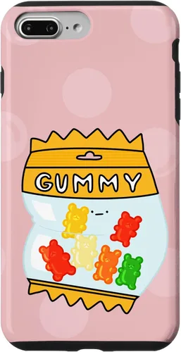 Vista 9 de Funda de caramelo de oso de goma Kawaii para iPhone 15