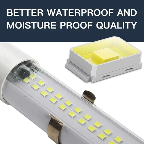 Vista 8 de MEIHONG Paquete de 2 luces solares de gallinero con temporizador LED regulable, luces solares de cobertizo, IP66 impermeable y cable de 16.4 pies