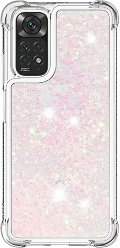 Vista 56 de Funda de silicona transparente con purpurina para Xiaomi Redmi A1 Bling Liquid Clear Star Heart Silicone Bumper a prueba de golpes, funda Azul