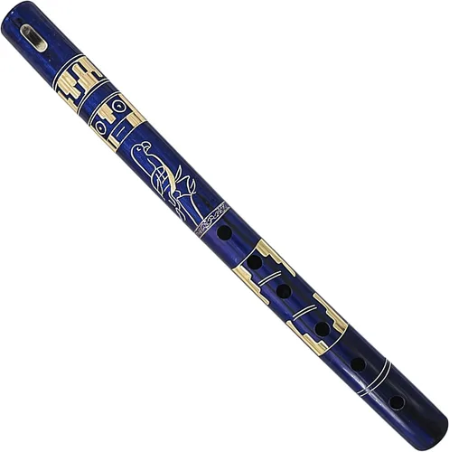 Vista 7 de Mia Jewel Shop - Flauta de Bambú y Madera de Color Hecha a Mano Patrón Natural Tribal Grabadora Nativa para Principiantes, Meditación y Amantes