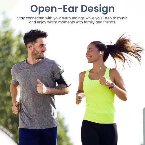 Vista 3 de Auriculares CuiSuto con orejeras inalámbricas Bluetooth, 60 horas de reproducción, sonido estéreo con orejeras IPX7 a prueba de agua y cancelación