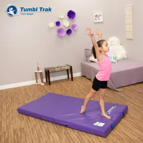 Vista 7 de Colchoneta Tumbl Trak Junior para hacer ejercicio Púrpura