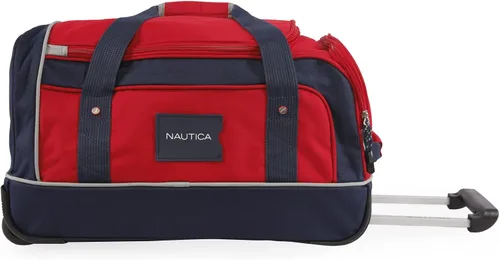 Vista 2 de NAUTICA Submariner - Bolsa rodante de 22 pulgadas color rojoazul marino Rojoazul marino Submariner - Lona rodante de 22 pulgadas