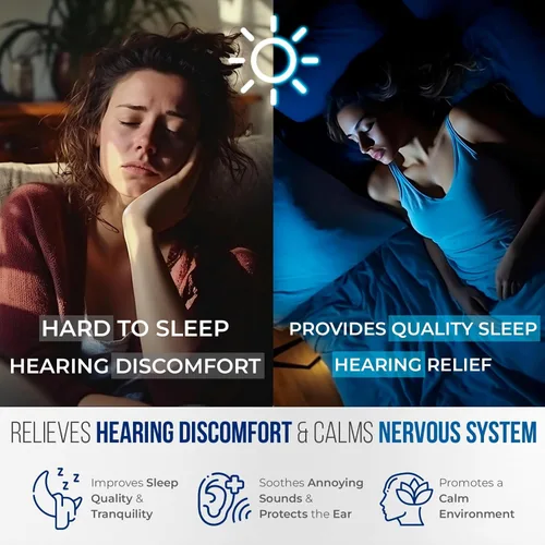 Vista 3 de Audio Calm - Alivio de tinnitus para oídos zumbidos, vitaminas para la salud del oído, solución natural para aliviar el tinnitus, alivio rápido