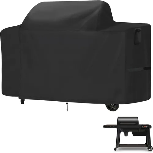 Vista 29 de Cubierta de horno de pizza para Ninja, cubierta de parrilla resistente para horno de exterior Ninja OO100 serie Woodfire 8 en 1, cubiertas