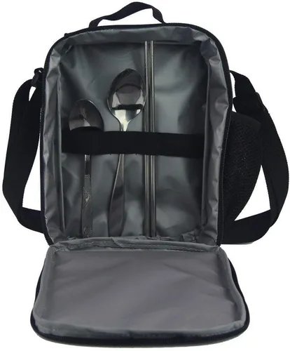 Vista 6 de Sannovo Juego de 3 piezas de mochila escolar para niños, mochila deportiva de hockey sobre hielo con bolsa de almuerzo aislada, soporte para lápices