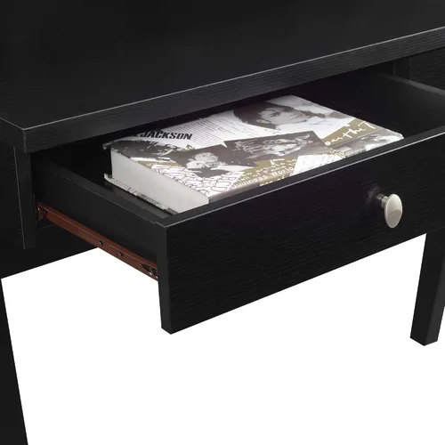 Vista 8 de Convenience Concepts Newport Deluxe - Escritorio con 2 cajones y estante, color negro