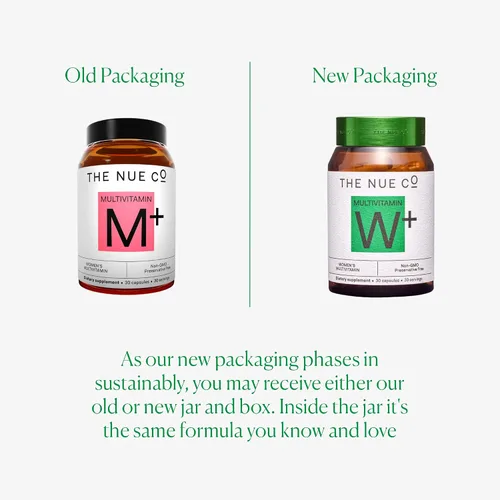 Vista 6 de The Nue Co. Suplemento multivitamínico para mujer - Apoya la energía, la inmunidad, la concentración, vegano, sin gluten, 30 cápsulas