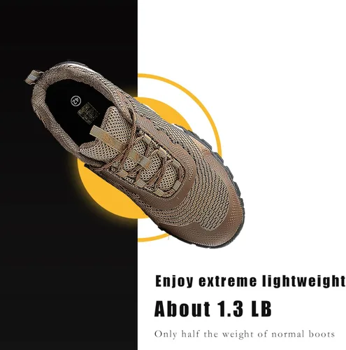 Vista 7 de ulogu Waterproof Steel Toe Shoes for Men Women Comfy Lightweight Slip Resistant Work Safety Sneakers 6-Month Warranty
