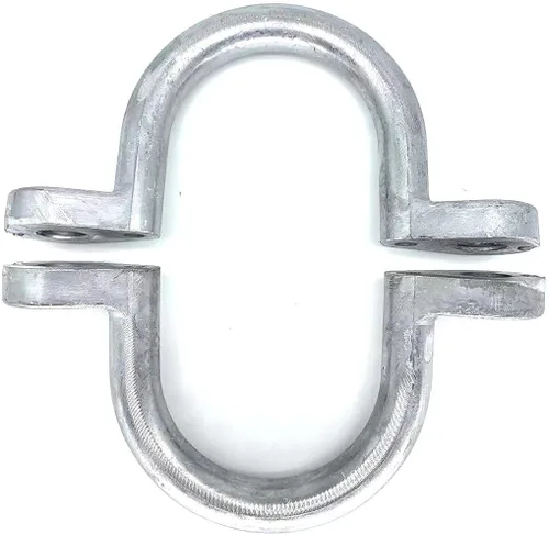 Vista 6 de Anillo en D de aluminio de 2 pulgadas para amarre de remolque (2 unidades), anillo de cuerda de amarre atornillado para remolques de caballos, carga