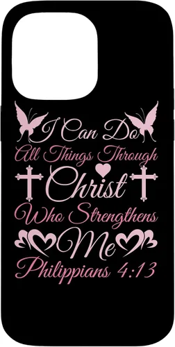 Vista 21 de Christian I Can Do All Things Through Christ Religious Case for iPhone 17