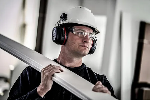 Vista 19 de 3M Pro-Protect + Cojines de Gel - Protector auditivo electrónico, clasificación de reducción de ruido (NRR) de 26 dB, orejeras Bluetooth, altavoces
